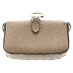 Fendi Nano Bucket Mini 2-Way Shoulder Pouch Chain Gray Ju Leather 7 Silver — view 2