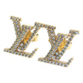 Louis Vuitton LV Iconic Rhinestone Earrings Gold