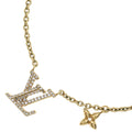 Louis Vuitton LV Iconic Necklace Gold Rhinestone