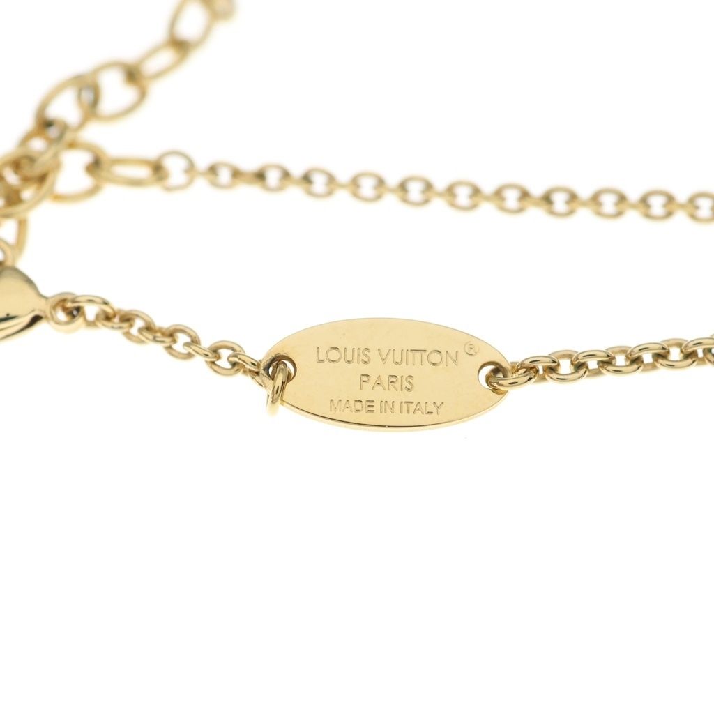 Louis Vuitton LV Iconic Necklace Gold Rhinestone — view 5