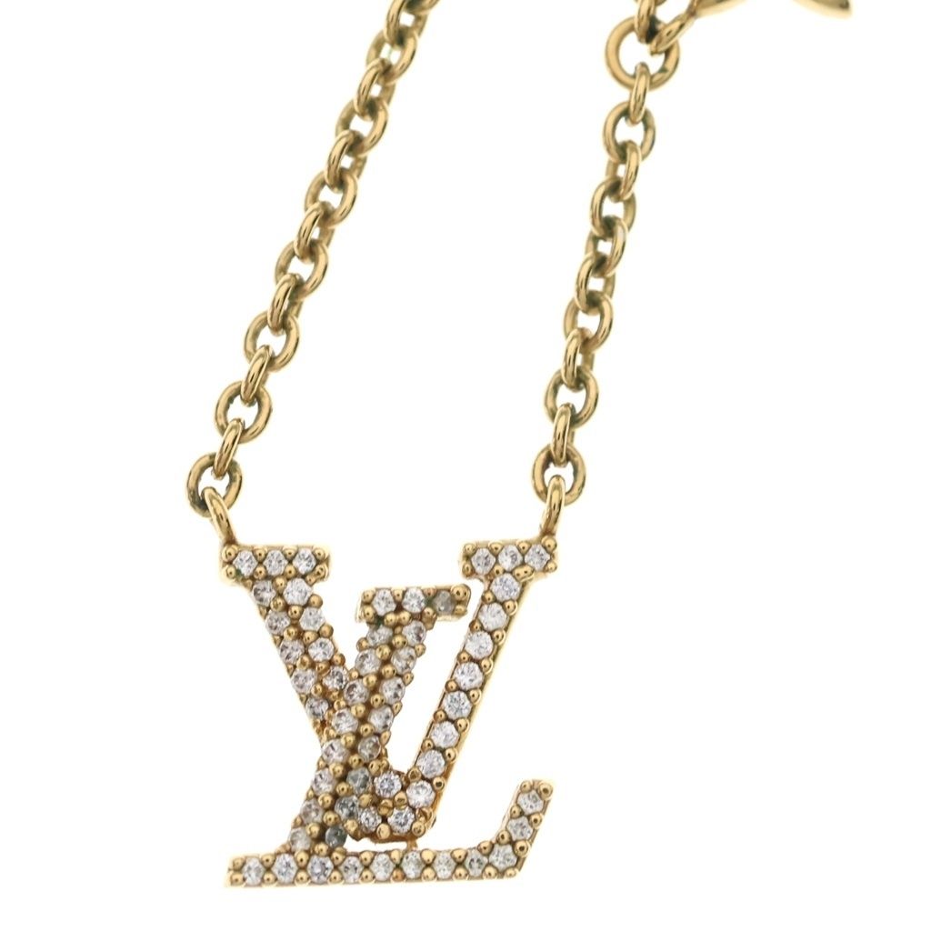 Louis Vuitton LV Iconic Necklace Gold Rhinestone — view 3