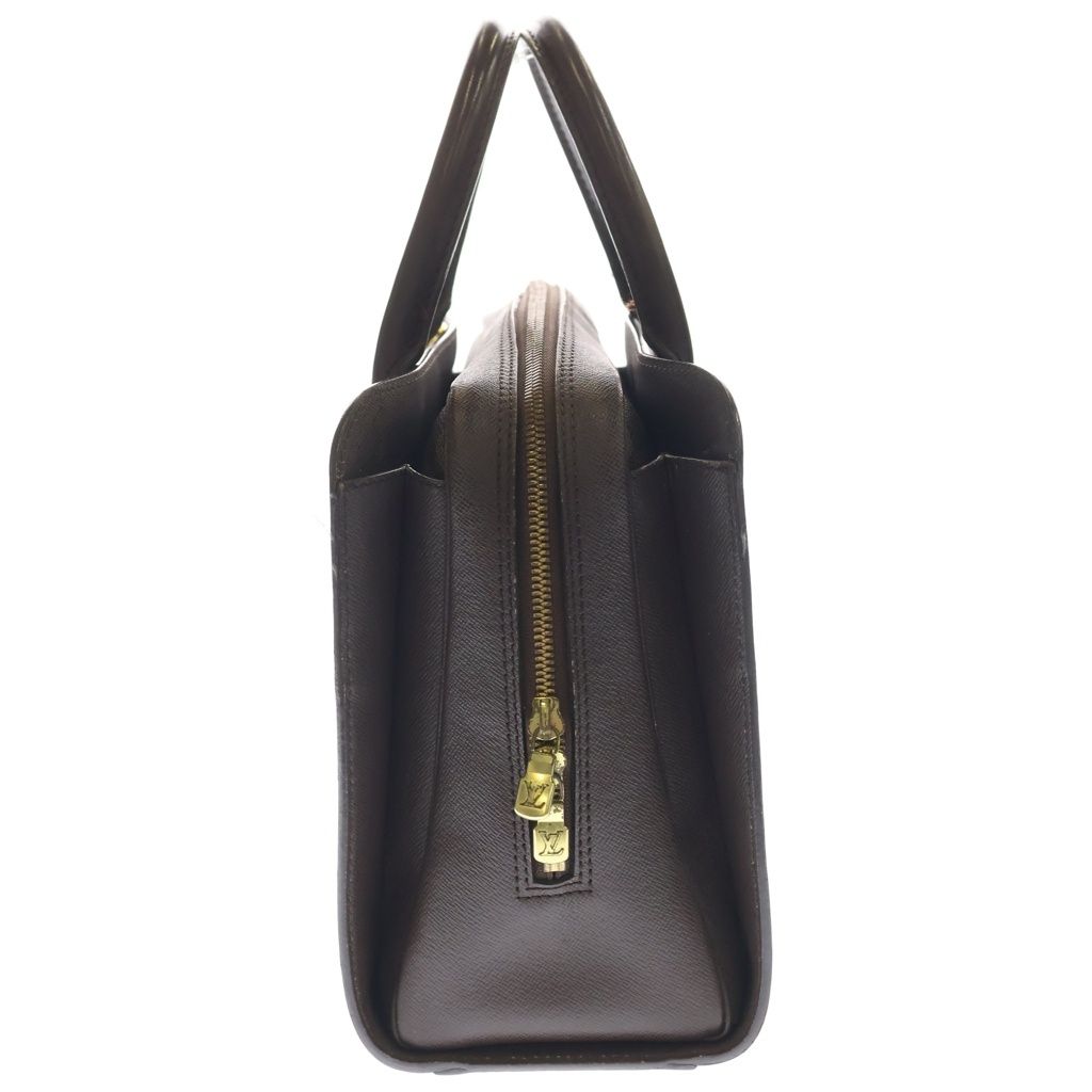 Louis Vuitton Damier Triana Handbag Brown Leather Gold — view 3
