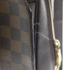 Louis Vuitton Damier Triana Handbag Brown Leather Gold — view 6