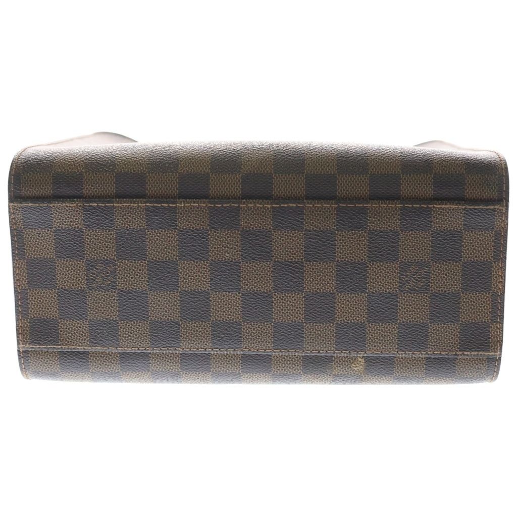 Louis Vuitton Damier Triana Handbag Brown Leather Gold — view 4