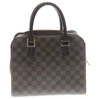 Louis Vuitton Damier Triana Handbag Brown Leather Gold — view 2