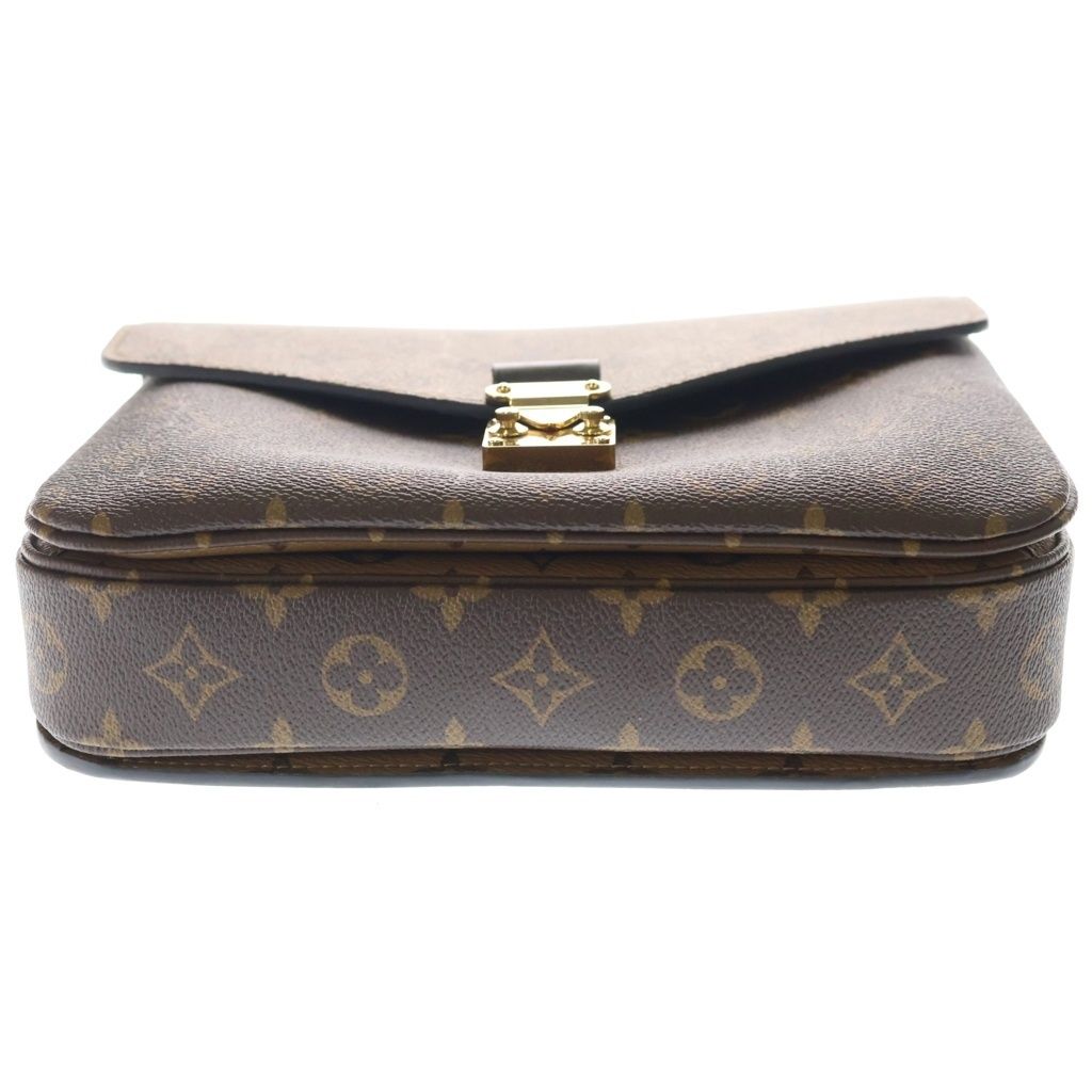 Louis Vuitton Pochette Metis MM Monogram Reverse Leather 2-Way Bag Brown — view 4