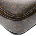 Louis Vuitton Pochette Metis MM Monogram Reverse Leather 2-Way Bag Brown — view 5
