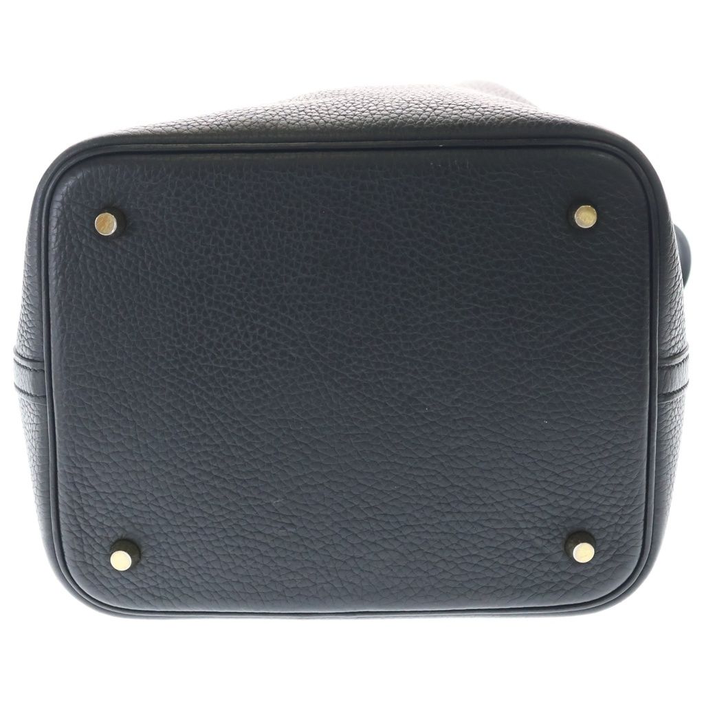 Hermes Picotin MM Mini Bag Black Taurillon Leather Gold — view 4