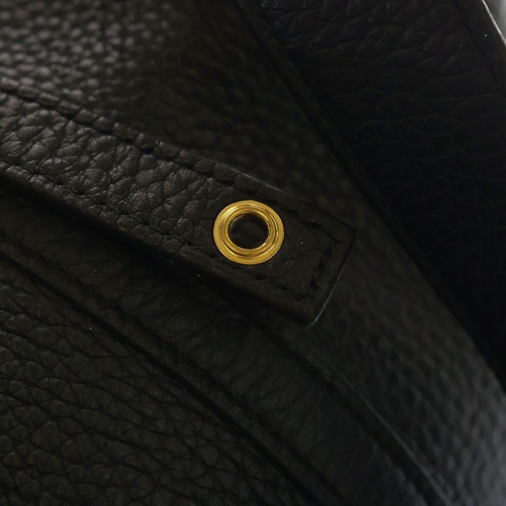 Hermes Picotin MM Mini Bag Black Taurillon Leather Gold — view 6