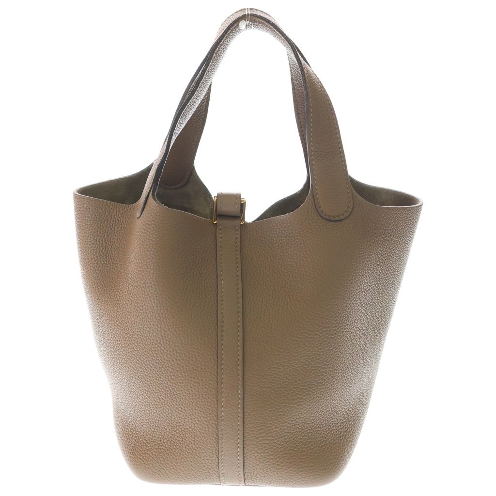 Hermes Picotin Lock 18 Mini Bag Taurillon Beige Dweimar Brown Gold — view 2