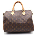 Louis Vuitton Monogram Speedy Bandouliere 30 Leather 2-Way Bag Brown