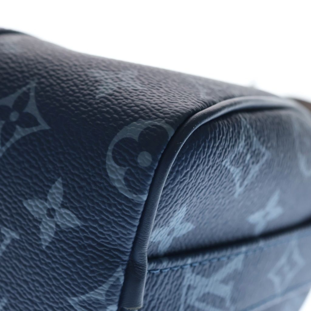 Louis Vuitton Keepall Bandouliere 25 Monogram Atlantic Blue Leather 2-Way Bag — view 5