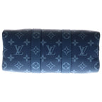 Louis Vuitton Keepall Bandouliere 25 Monogram Atlantic Blue Leather 2-Way Bag — view 4