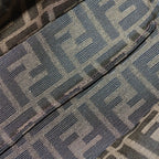 Fendi Zucca FF Jacquard FF Logo Backpack Silver Brown — view 8