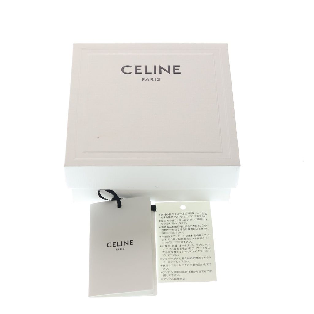 Celine Triomphe Mini Laminated Sequin Shoulder Bag Gold Leather — view 8