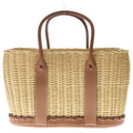 Hermes Garden Picnic PM Gold Natural Rattan Raffia Vor Swift Basket Handbag