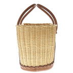 Hermes Garden Picnic PM Gold Natural Rattan Raffia Vor Swift Basket Handbag — view 3