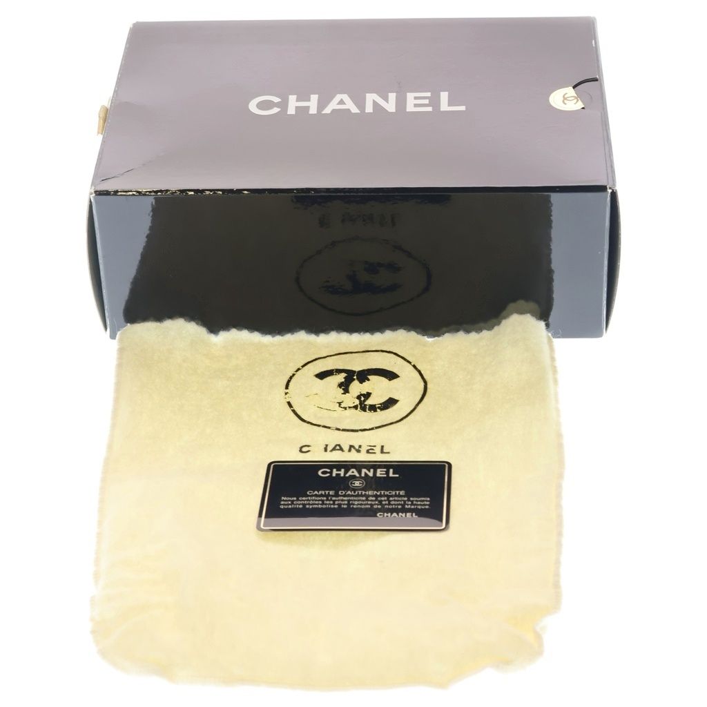 Chanel Mini Quilted S Flap S Chain Shoulder Bag Black Lambskin Gold — view 8
