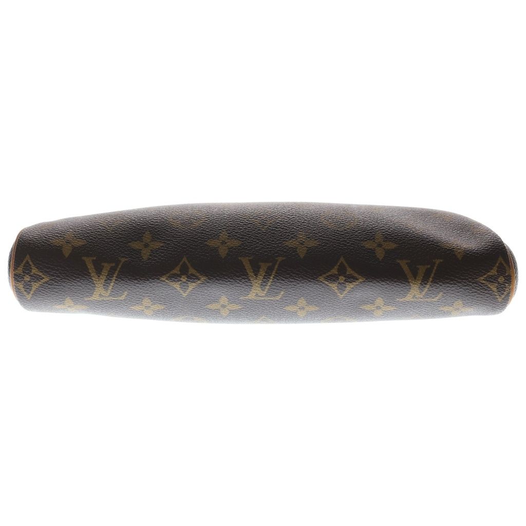 Louis Vuitton Monogram 2-Way Chain Shoulder Bag Brown Leather Gold — view 4