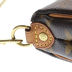 Louis Vuitton Monogram 2-Way Chain Shoulder Bag Brown Leather Gold — view 6
