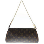 Louis Vuitton Monogram 2-Way Chain Shoulder Bag Brown Leather Gold — view 2