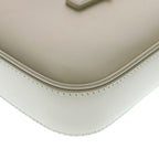 Saint Laurent Paris le Cassandra Leather Shoulder Bag Ivory — view 5