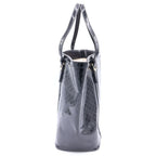 Gucci Micro Guccissima Tote Bag Black Enamel Gold — view 3