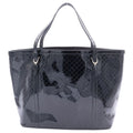 Gucci Micro Guccissima Tote Bag Black Enamel Gold