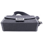 Fendi Zucchini Soft Trunk Bucket Shoulder Bag Canvas Leather Black — view 4