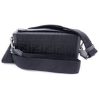 Fendi Zucchini Soft Trunk Bucket Shoulder Bag Canvas Leather Black — view 2