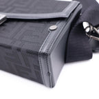 Fendi Zucchini Soft Trunk Bucket Shoulder Bag Canvas Leather Black — view 5