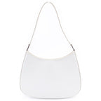 Prada Cles Oh Shoulder Bag White Leather 499 Silver — view 2