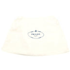 Prada Cles Oh Shoulder Bag White Leather 499 Silver — view 8