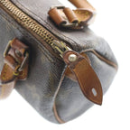 Louis Vuitton Monogram Mini Speedy 2-Way Shoulder Bag Mini Brown Leather Gold — view 7