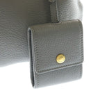 Prada Vitello Daino 2-Way Shoulder Bag Gray Leather Gold — view 6