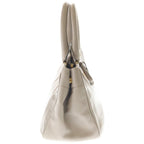 Prada Ribbon 2-Way Shoulder Bag Gray Ju Leather Gold — view 3