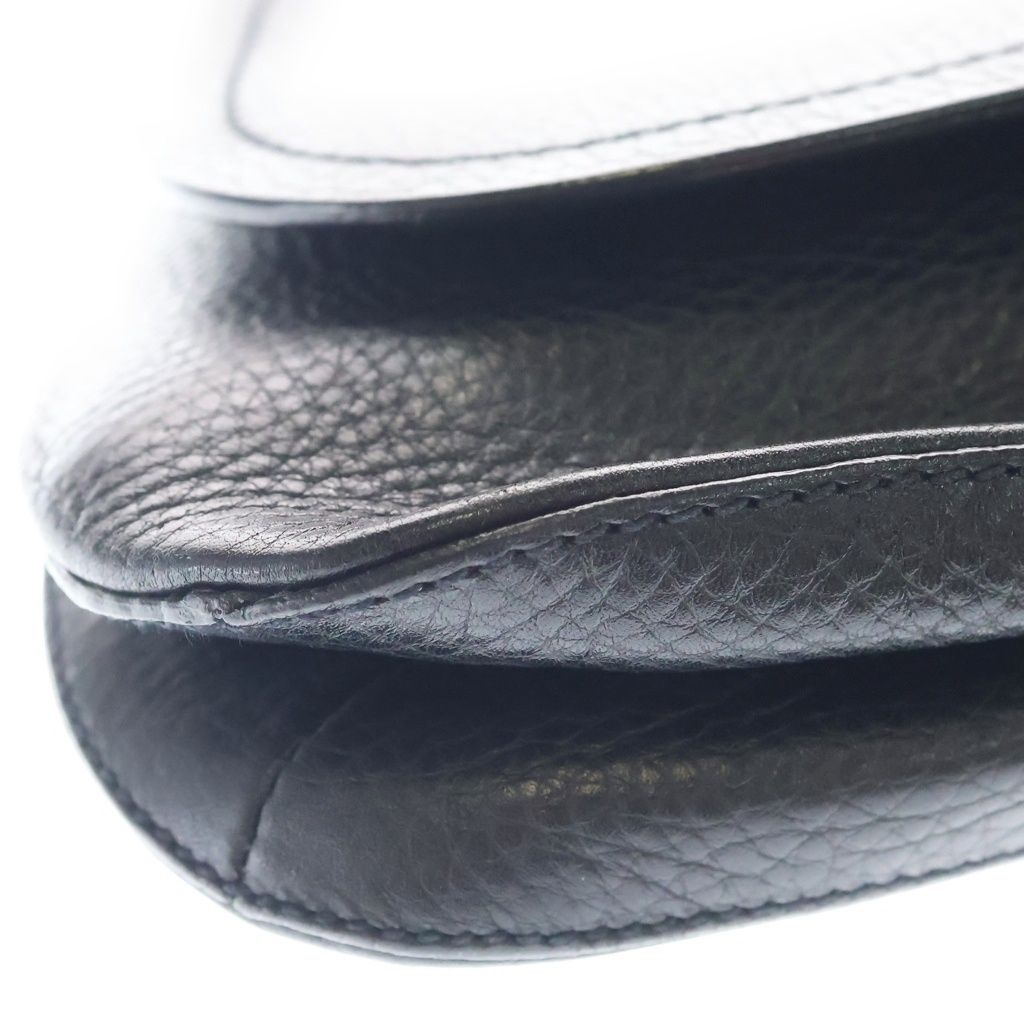 Prada Leather Shoulder Bag Black — view 4