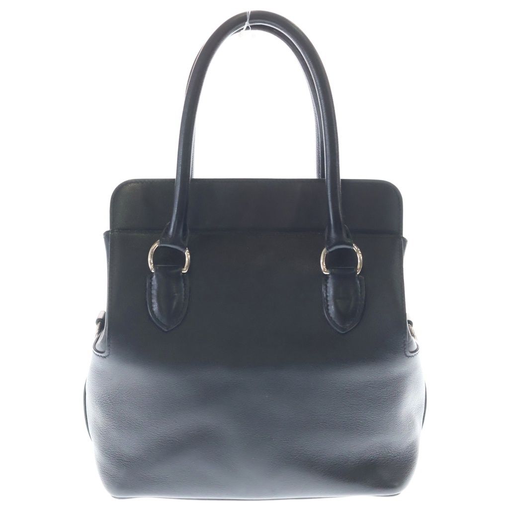 Hermes Toolbox 20 2-Way Shoulder Bag Black Swift Leather Silver — view 2