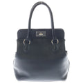Hermes Toolbox 20 2-Way Shoulder Bag Black Swift Leather Silver