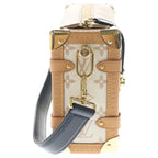 Louis Vuitton Monogram Dunne Side Trunk MM Leather 2-Way Shoulder Bag White — view 3