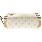 Louis Vuitton Monogram Dunne Side Trunk MM Leather 2-Way Shoulder Bag White — view 4