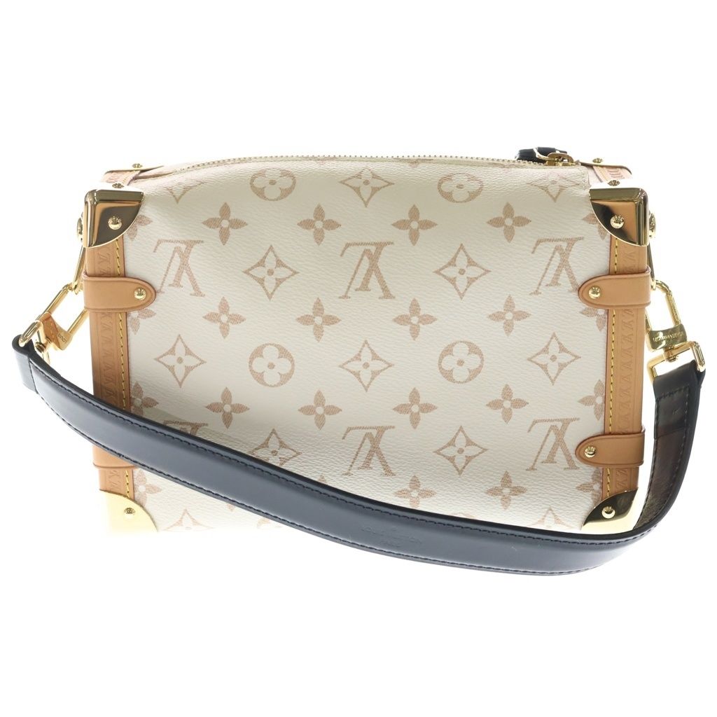 Louis Vuitton Monogram Dunne Side Trunk MM Leather 2-Way Shoulder Bag White — view 2