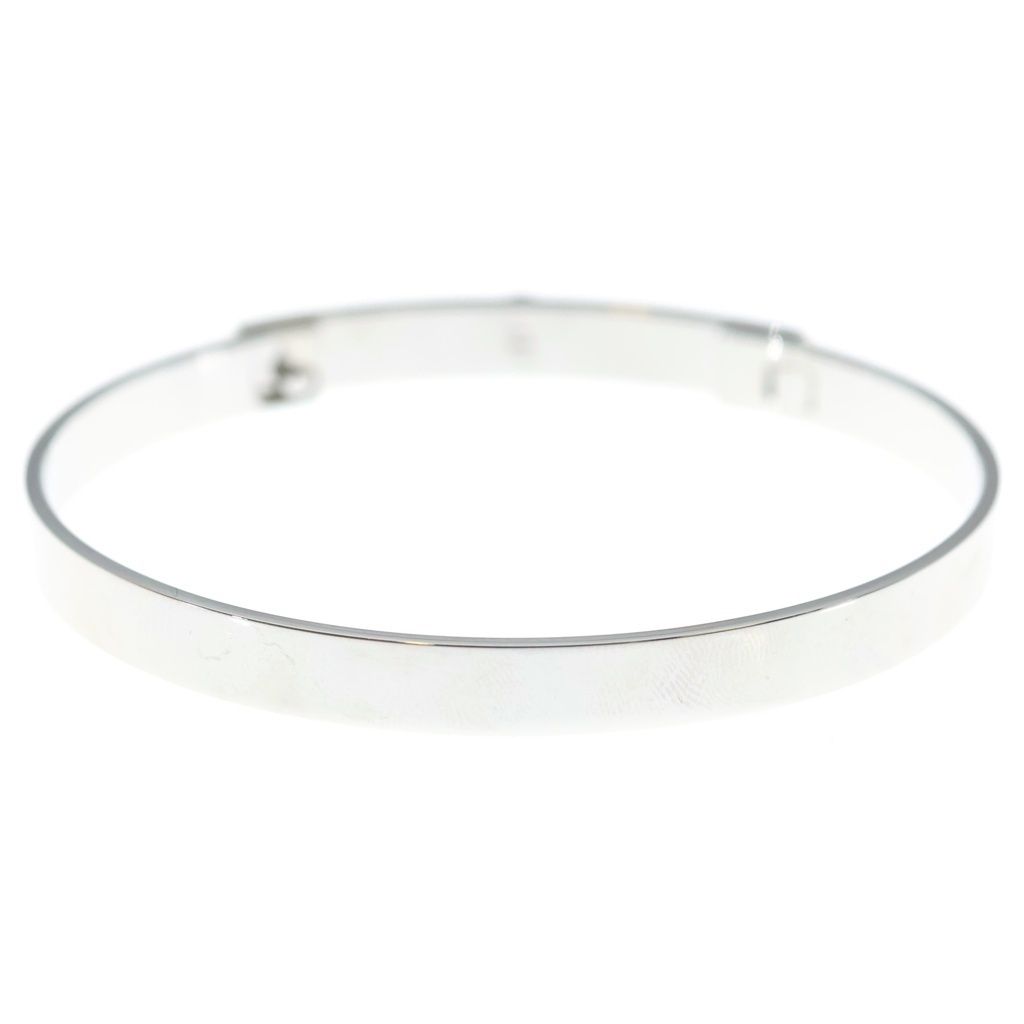 Hermes Collier de Chien Pink Sapphire Ble 18k White Gold White Bracelet — view 2