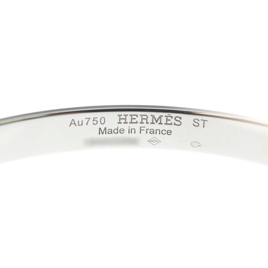 Hermes Collier de Chien Pink Sapphire Ble 18k White Gold White Bracelet — view 5