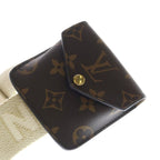 Louis Vuitton Monogram Utility Shoulder Bag Brown Leather Gold — view 6