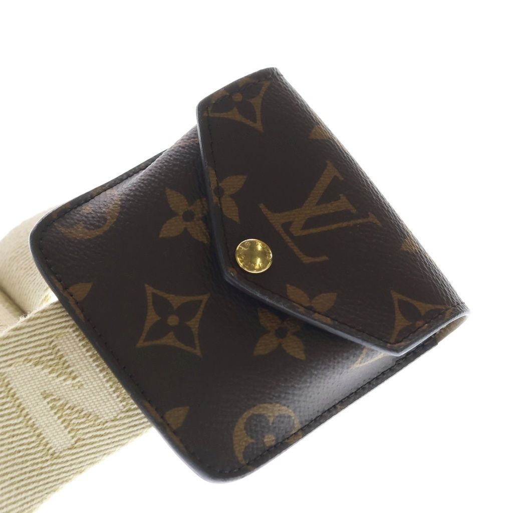 Louis Vuitton Monogram Utility Shoulder Bag Brown Leather Gold — view 6