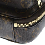 Louis Vuitton Monogram Utility Shoulder Bag Brown Leather Gold — view 5