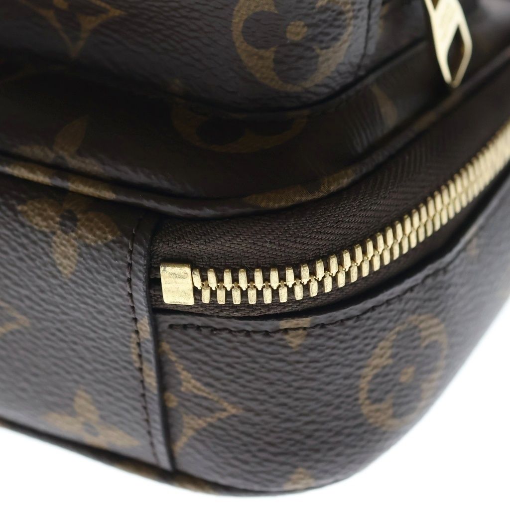 Louis Vuitton Monogram Utility Shoulder Bag Brown Leather Gold — view 5