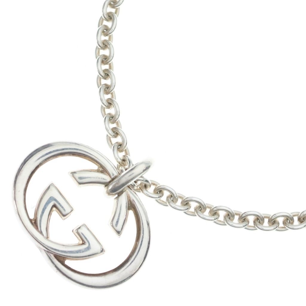 Gucci Interlocking GG Pendant Silver