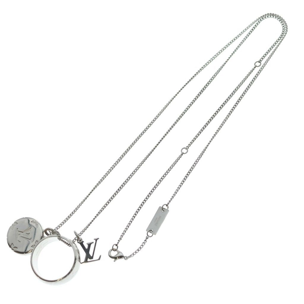 Louis Vuitton Monogram Ring Pendant Chain Silver — view 2